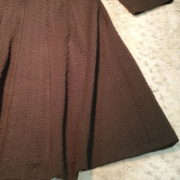 The Limited Black 3/4 Sleeve Crew Neck Knee Length Textured Dress Size XL NWT - Picture 2 of 6